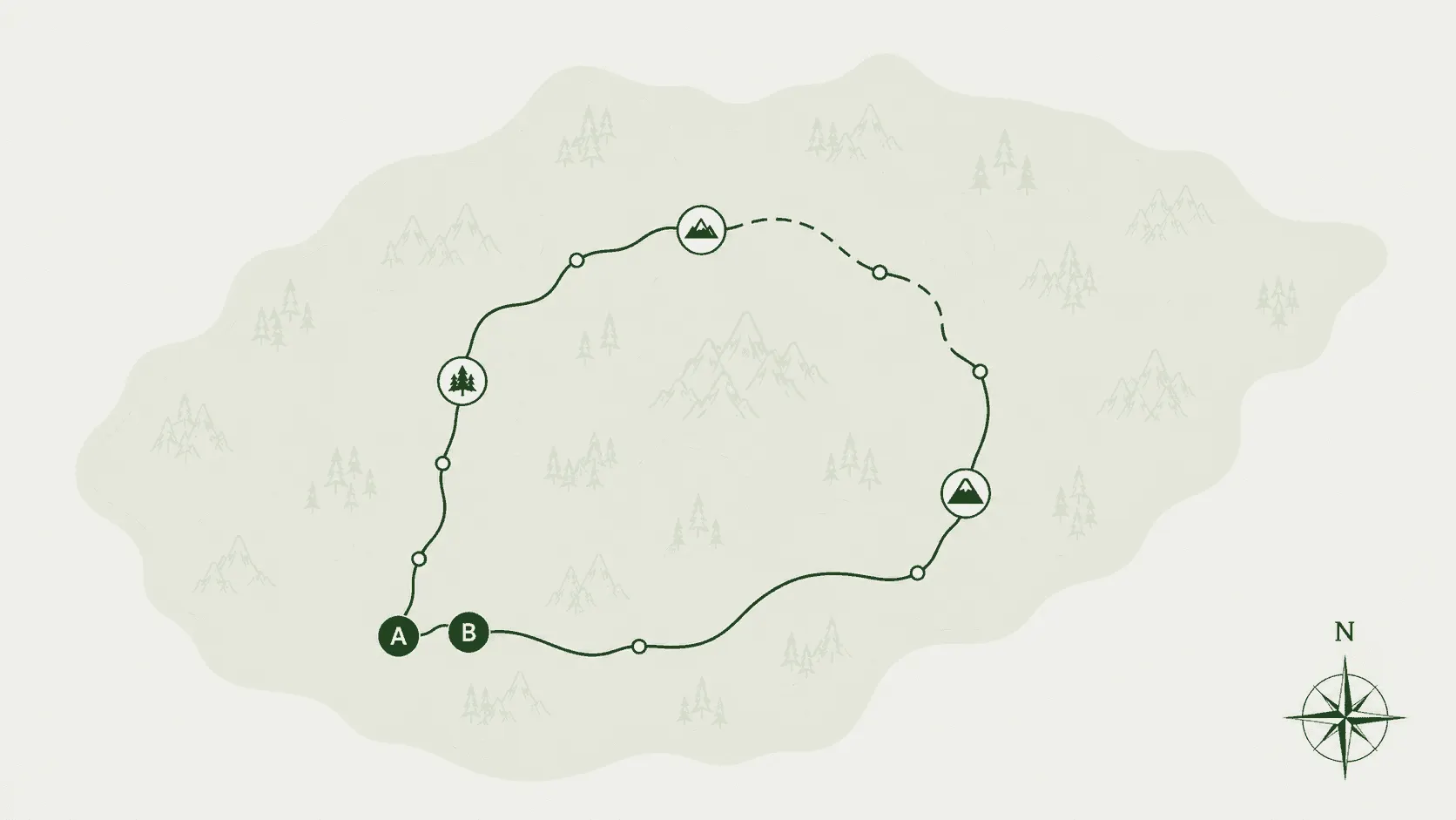 Mount Kilimanjaro route map and trail overview for planning a Trova guided hike