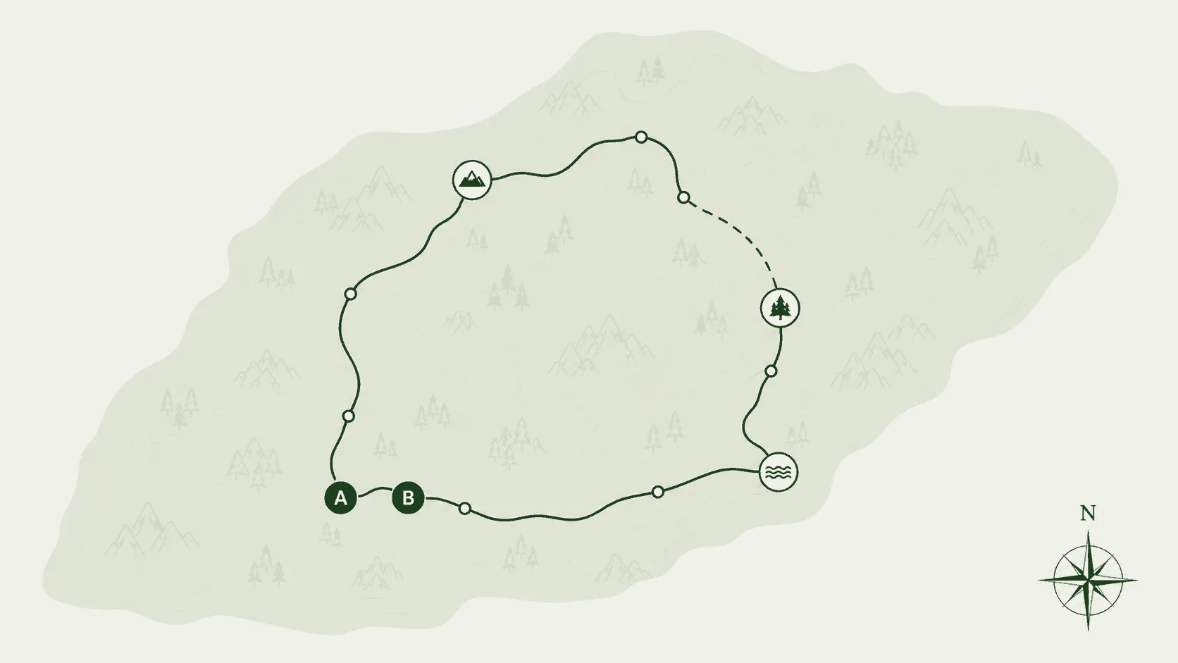 Annapurna Base Camp route map and trail overview for planning a Trova guided hike